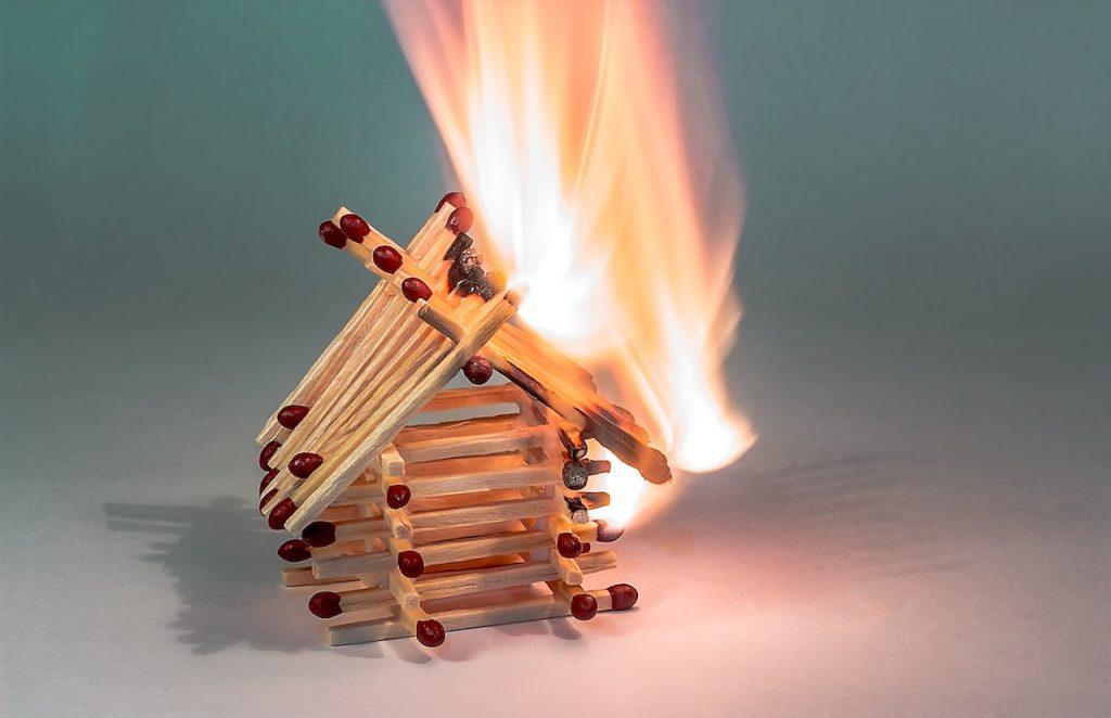 Lighted matches