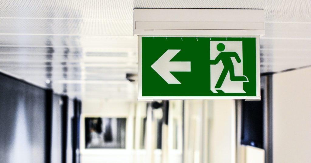 fire exit sign