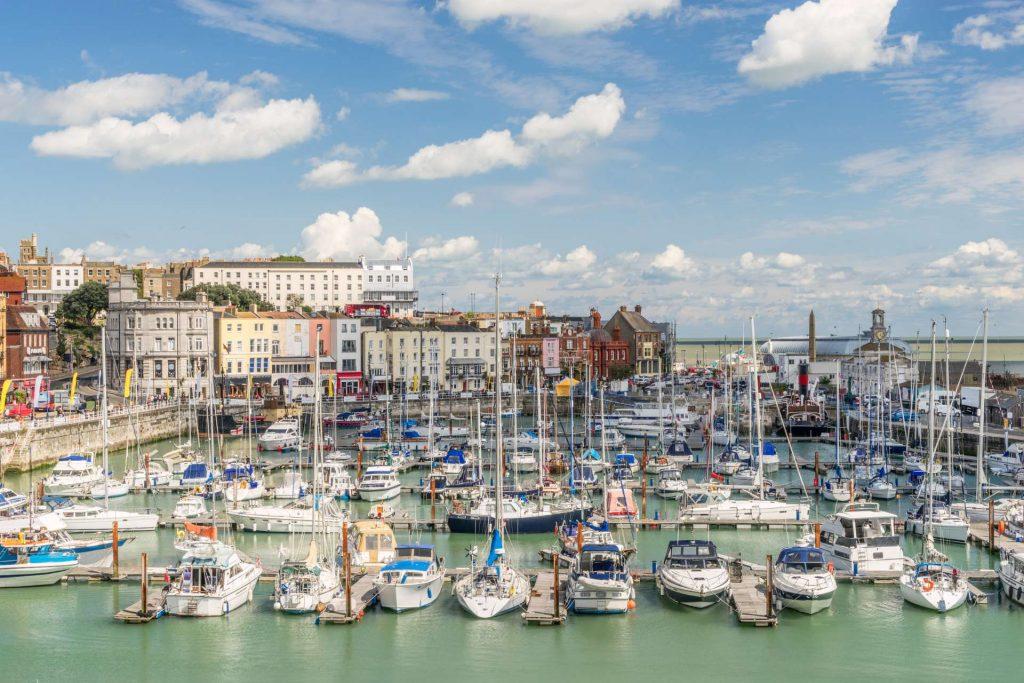 Ramsgate harbour where the incident took place